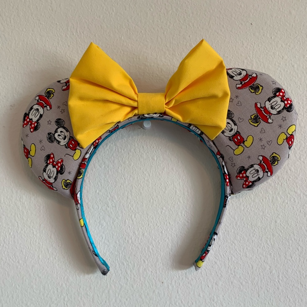 Mickey / Minnie Fabric Minnie Ears Headband